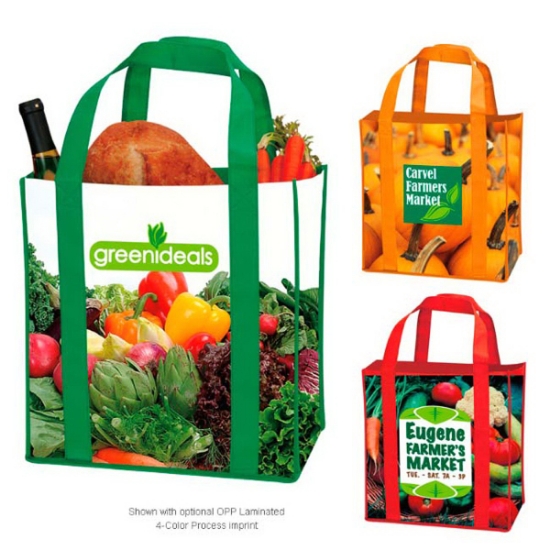 Picture of Laminated Non-Woven Grocery Tote
