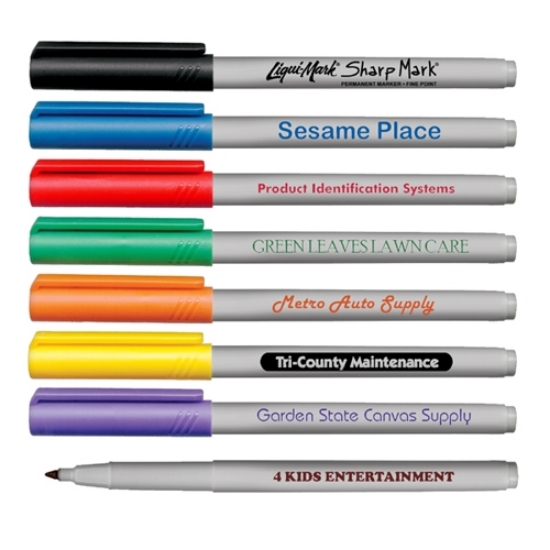 Picture of Fine Tip Permanent Ink Pocket Markers - USA Made