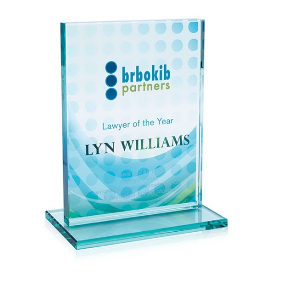 Picture of Jade Award with Jade Base - Vertical