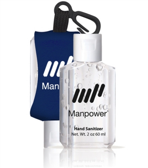 Picture of Custom Sanell 2 oz Hand Sanitizer Bottles and Custom Leashes