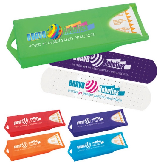 Picture of Original Colored Dispenser with Custom White Bandages