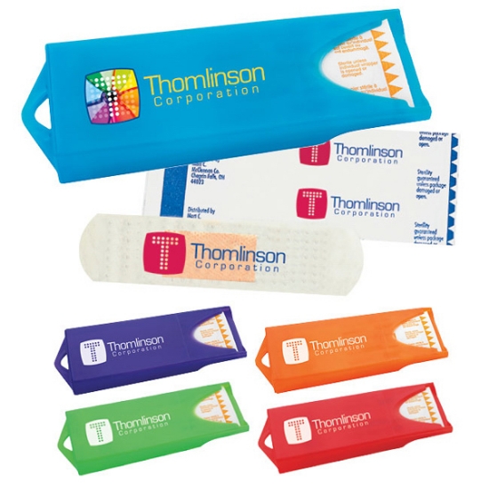 Picture of Original Colored Bandage Dispenser w/ Custom Tattoo Bandages