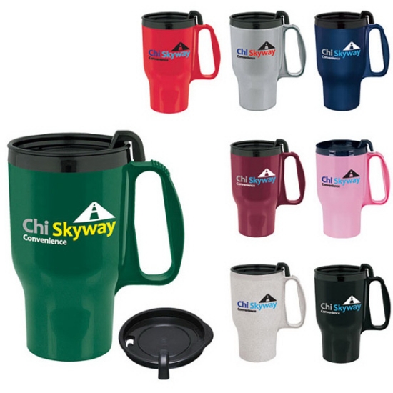 Picture of Budget Traveler Mug with Slider Lid - 16 oz