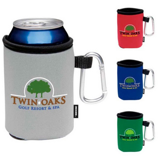 Picture of Koozie® Collapsible Can Kooler with Carabiner