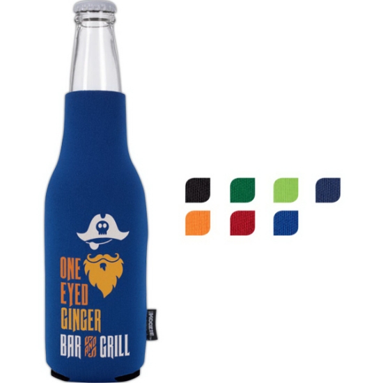 Picture of Koozie® Neoprene Zip-Up Bottle Kooler