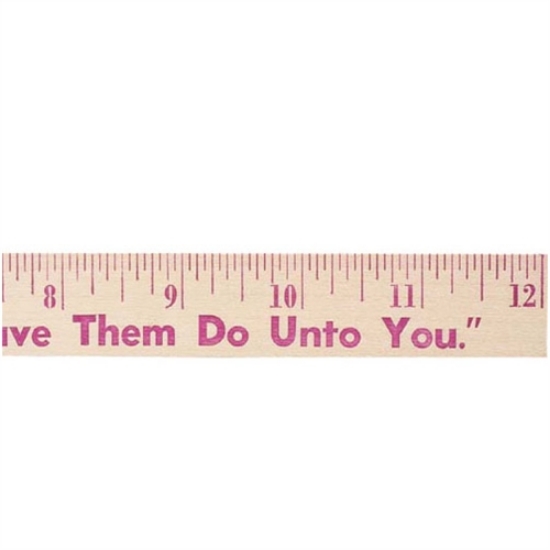 Picture of 12" Natural Finish Flat Wood Rulers